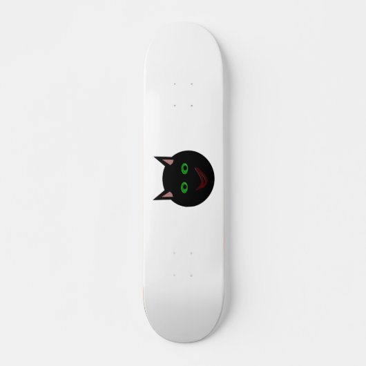 Halloween Black Cat Skateboard (Vorne)