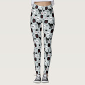 Halloween Black Cat Skull Leggings | Spooky Style (Vorderseite)