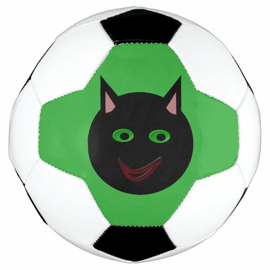 Halloween Black Cat Soccer Ball (Vorderseite)
