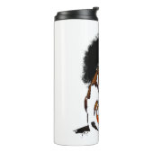 Halloween Black Cat Sticker1 Thermosbecher (Nach links gedreht)