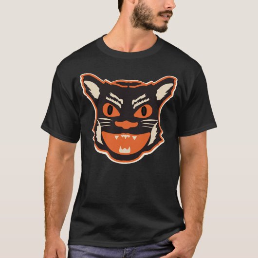 Halloween Black Cat T-Shirt (Vorderseite)