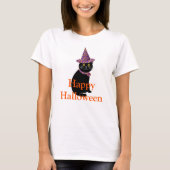 Halloween Black Cat T-Shirt (Vorderseite)