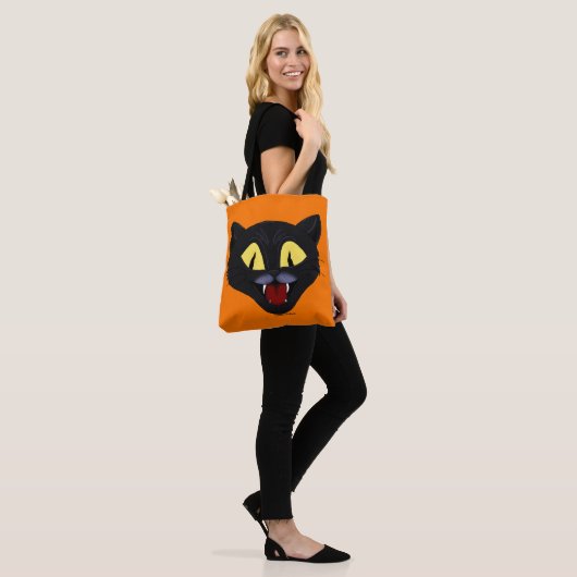 Halloween Black Cat Tasche (Am Model)