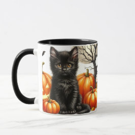 Halloween Black Cat Tasse
