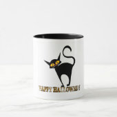 Halloween Black Cat Tasse (Zentrum)
