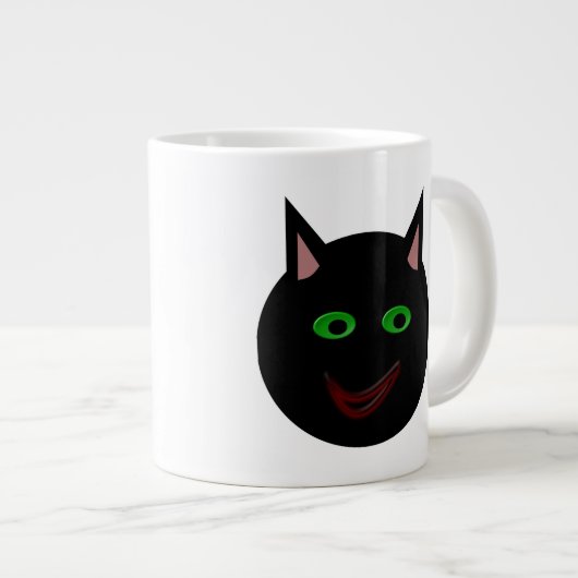 Halloween Black Cat Tasse (Vorderseite Rechts)