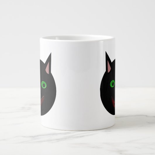 Halloween Black Cat Tasse (Vorderseite)