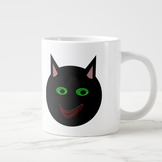Halloween Black Cat Tasse (Rechts)