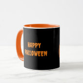 Halloween Black Cat Tasse (Vorderseite Links)