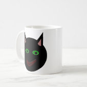 Halloween Black Cat Tasse (Vorderseite Links)