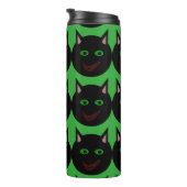 Halloween Black Cat Thermal Tumbler Thermosbecher (Nach rechts gedreht)