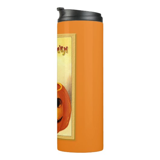 Halloween Black Cat Thermosbecher (Nach rechts gedreht)