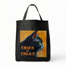 Halloween Black Cat Trick oder Treat Bag