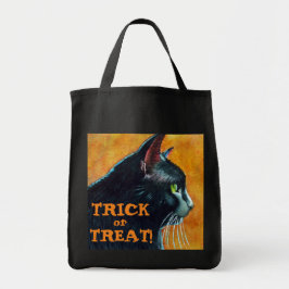 Halloween Black Cat Trick oder Treat Bag Tragetasche