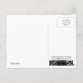 Halloween Black Cat und Jack-O-Lantern Postkarte (Rückseite)