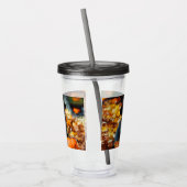 Halloween Black Cat und Pumpkin Acryltrinkbecher (Links)