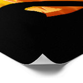 Halloween Black Cat und Pumpkins Poster (Ecke)