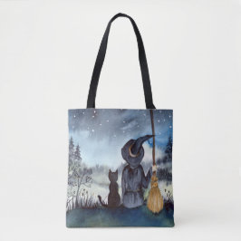 Halloween Black Cat und The Hexenkratzer Nacht Tasche