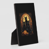 Halloween Black Cat Van Gogh Witch Kawaii Pumpkin Fotoplatte (Seite)