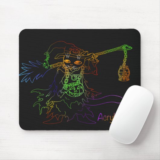 Halloween Black Cat Witz Mousepad (Mit Mouse)