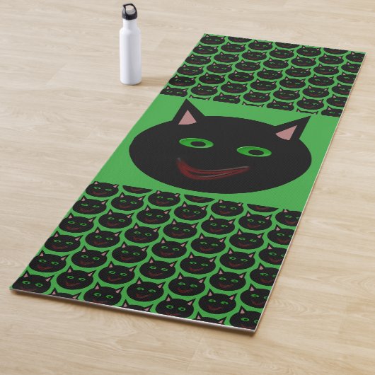 Halloween Black Cat Yoga Mat Yogamatte (Beispiel)