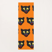 Halloween Black Cat Yogamatte (Rückseite)