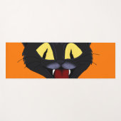 Halloween Black Cat Yogamatte (Vorderseite (Horizontal))