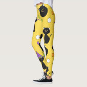 Halloween Black Cats Leggings (Links)