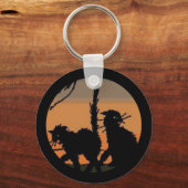 Halloween Black Cats - Schlüsselanhänger (Vorderseite)