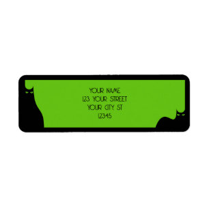 Halloween Black Cats Spooky Eyes Green Niedlich Mo