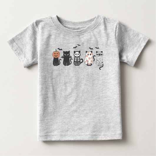 Halloween Black Cats Spooky Niedlich Funny Baby T-shirt (Vorderseite)