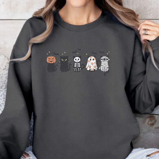 Halloween Black Cats Spooky Niedlich Funny Sweatshirt