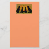Halloween Black Cats Stationary Briefpapier (Vorderseite)