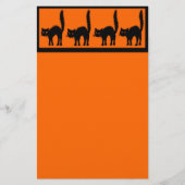 Halloween Black Cats Stationary Briefpapier (Vorderseite)