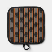 Halloween Black Cats Topflappen (Vorderseite)