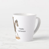 Halloween Black Cowgirl Western Horse Skeleton Milchtasse (Rechte Ecke)