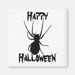 Halloween Black Creepy Spider Magnet