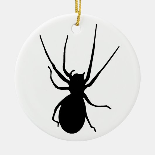 Halloween Black Creepy Spider Ornament (Vorne)