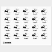 Halloween Black Creepy Spider Stickers (Blatt)