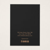 Halloween Black Crow Gold Earring (Rückseite)