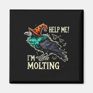 Halloween Black Crow helfe mir! Ich schwinke! Funn Magnet