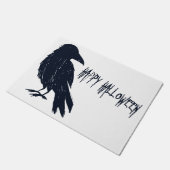Halloween Black Crow Silhouette Doormat Fußmatte (Schrägansicht)