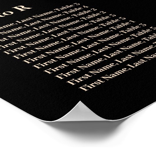 Halloween Black & Gold Skulls & Gold Seetabelle Poster (Ecke)