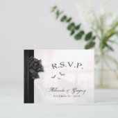 Halloween Black Gothic Matching UAWG PostCard Einladungspostkarte (Stehend Vorderseite)