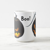 Halloween Black Jack O'Lantern Kaffeetasse (Mittel)