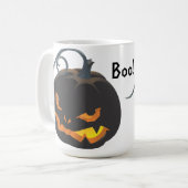 Halloween Black Jack O'Lantern Kaffeetasse (Vorderseite Links)