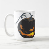 Halloween Black Jack O'Lantern Kaffeetasse (Links)