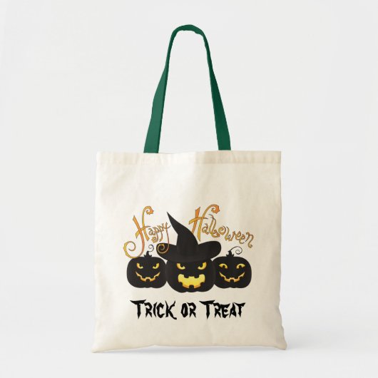 Halloween Black Jack O'Lanterns Bag Tragetasche (Vorne)