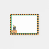 Halloween Black Lab Post-it Klebezettel (Vorderseite)