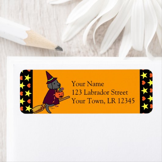 Halloween Black Labrador Cartoon 1 (Insitu)